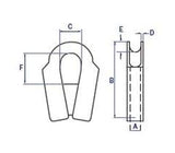 Samson Blue Line Rope Thimbles