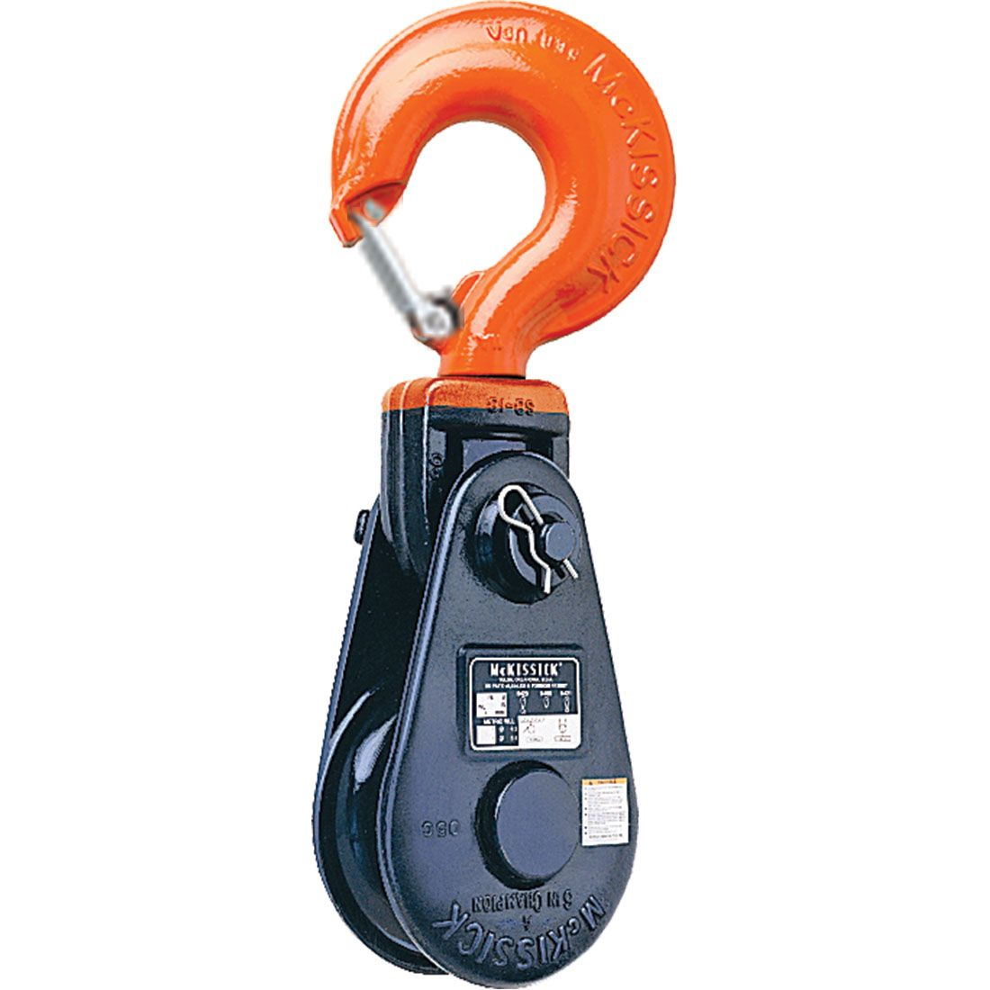 Crosby McKissick 15 Ton #420 Bronze Bushing Single Sheave Snatch Block (8" Sheave, 3/4"-7/8" Wire Rope)