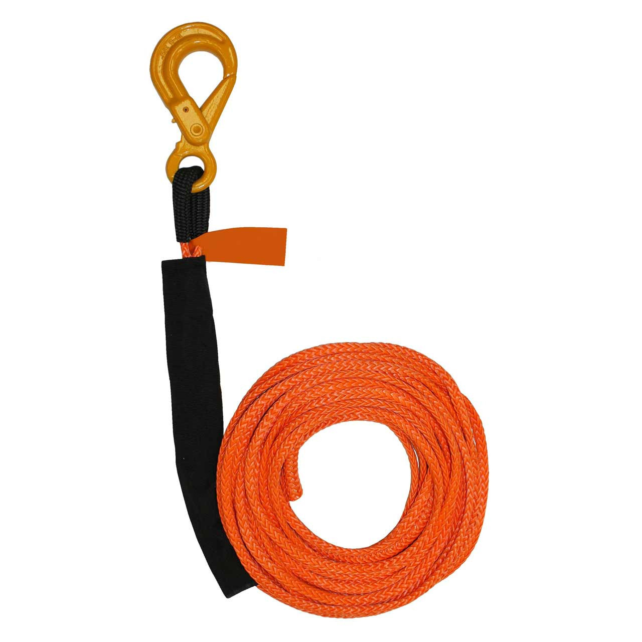 HMPE 3/8" Synthetic Winch Line w/Self-Locking Hook