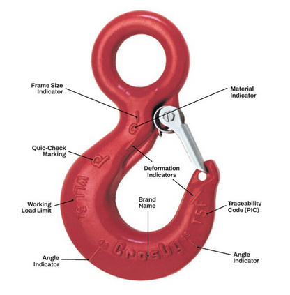Crosby L-320AN Alloy Eye Hooks (color brown)